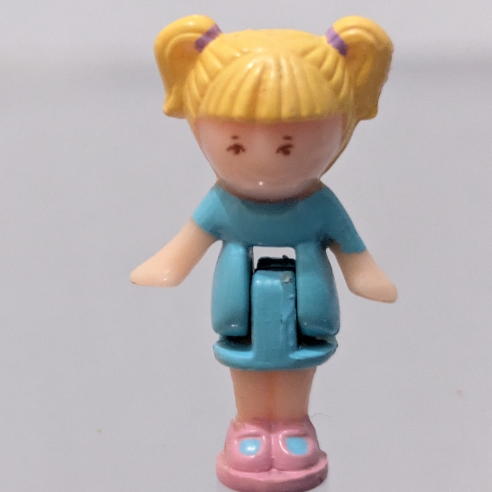 Polly Pocket Doll Pretty Hair Playset "Tiny Tina" Bluebird Toys 1990 Vintage
